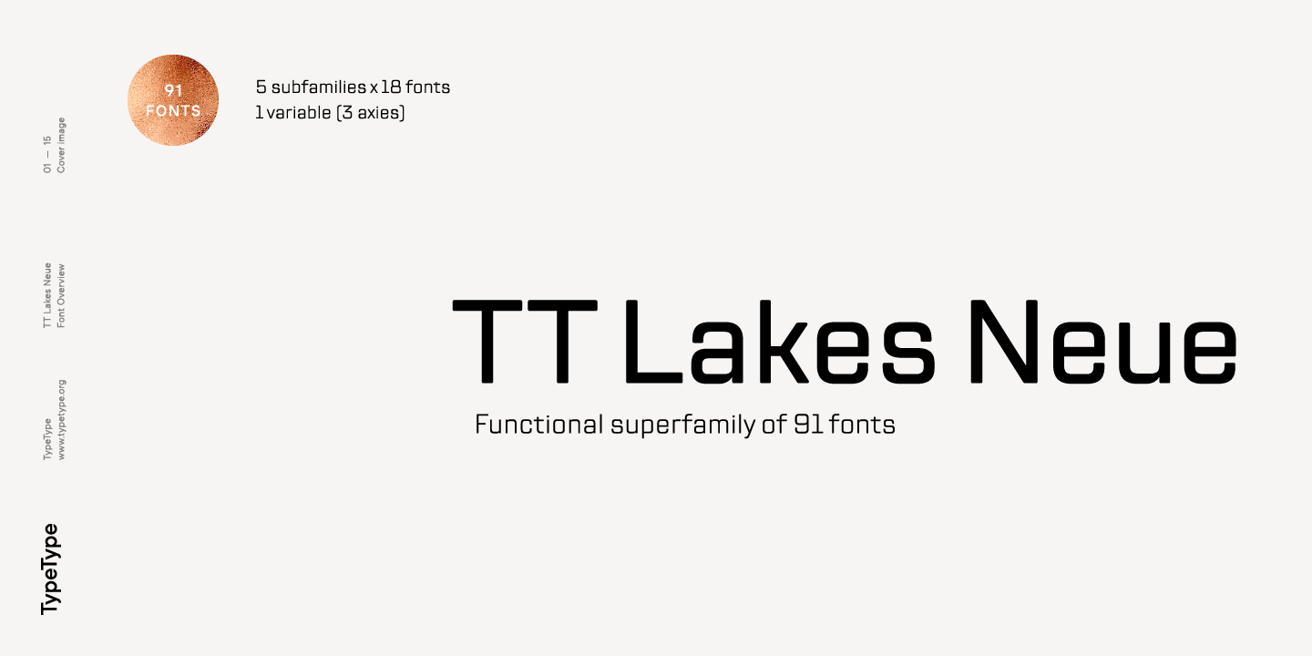 Ejemplo de fuente TT Lakes Neue Compressed #1